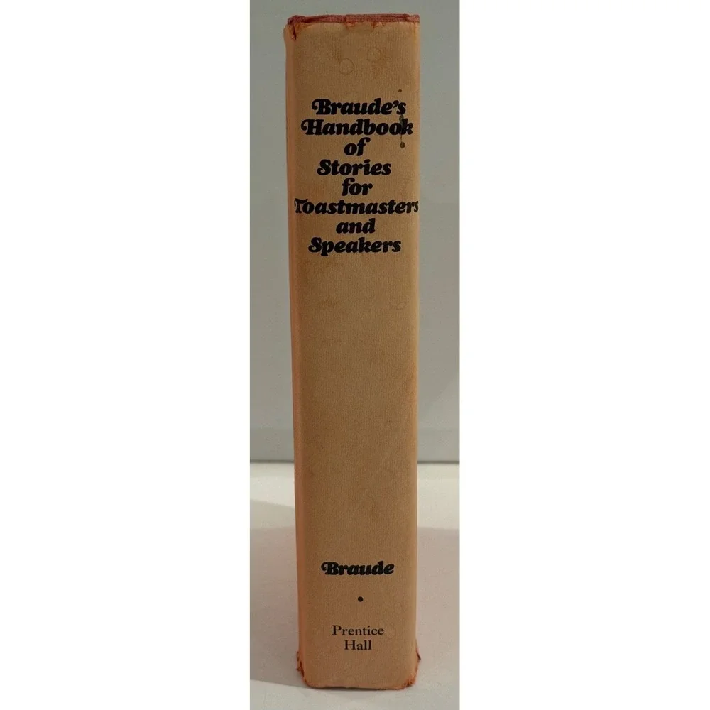 Vtg Braude's Handbook‎ of Stories for Toastmasters & Speakers Hardback 12th